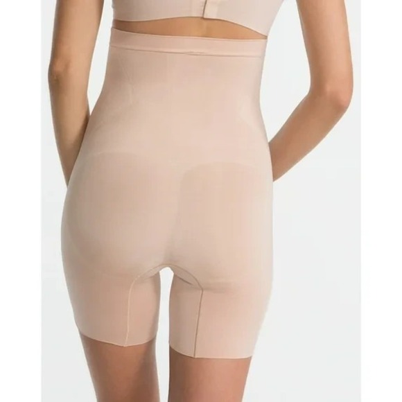 SPANX Other - Spanx Shapewear Oncore High-Waisted Mid-Thigh Short Nude Compression Size Large